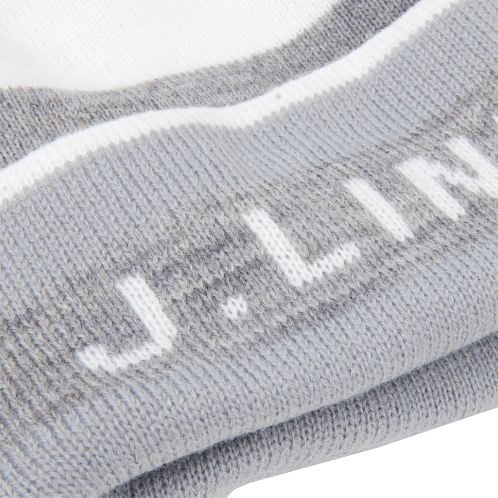 GreenRabbit Golf, J. Lindeberg, Stripe Golf Beanie Stone Grey Melange, Cap - GreenRabbit Golf GOLFFASHION & LIFESTYLE