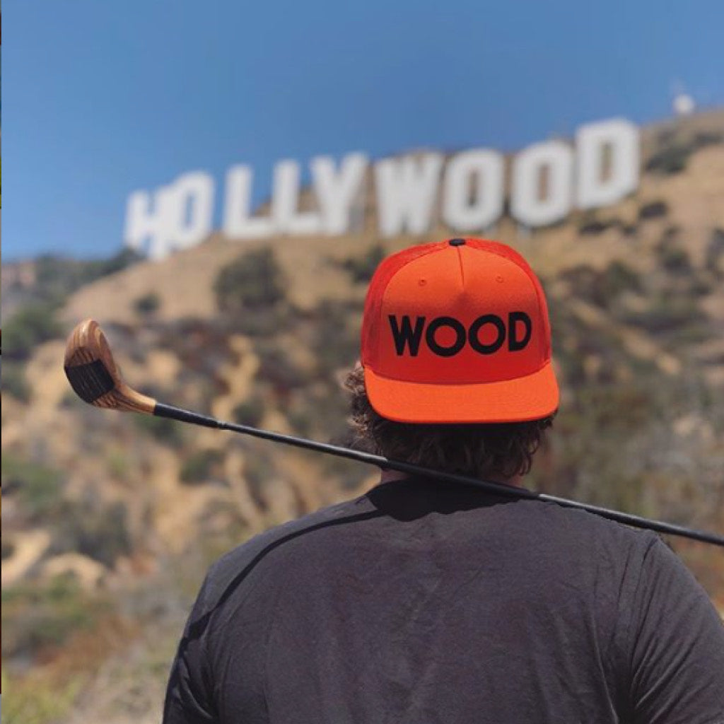GreenRabbit Golf, Birds of Condor, Wood Trucker Snapback Orange, Cap - GreenRabbit Golf GOLFFASHION & LIFESTYLE