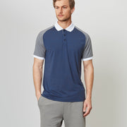 GreenRabbit Golf, Wolsey, Color Block Raglan Polo Total Eclipse, Shirt - GreenRabbit Golf GOLFFASHION & LIFESTYLE