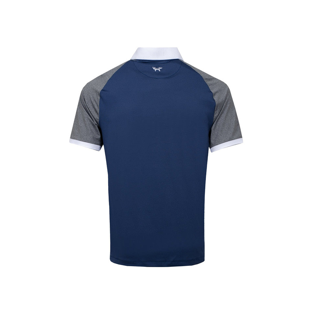 GreenRabbit Golf, Wolsey, Color Block Raglan Polo Total Eclipse, Shirt - GreenRabbit Golf GOLFFASHION & LIFESTYLE