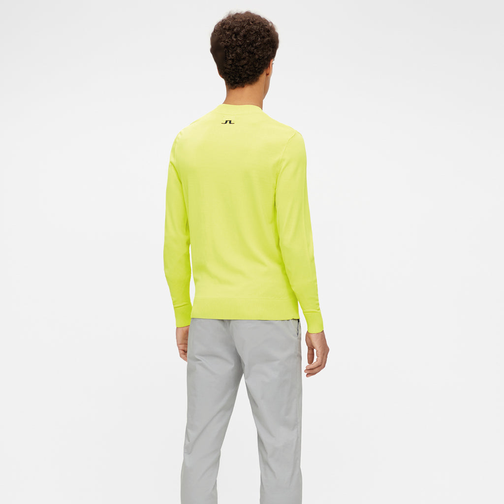 GreenRabbit Golf, J. Lindeberg, Gus Golf Sweater Leaf Yellow, Sweater - GreenRabbit Golf GOLFFASHION & LIFESTYLE