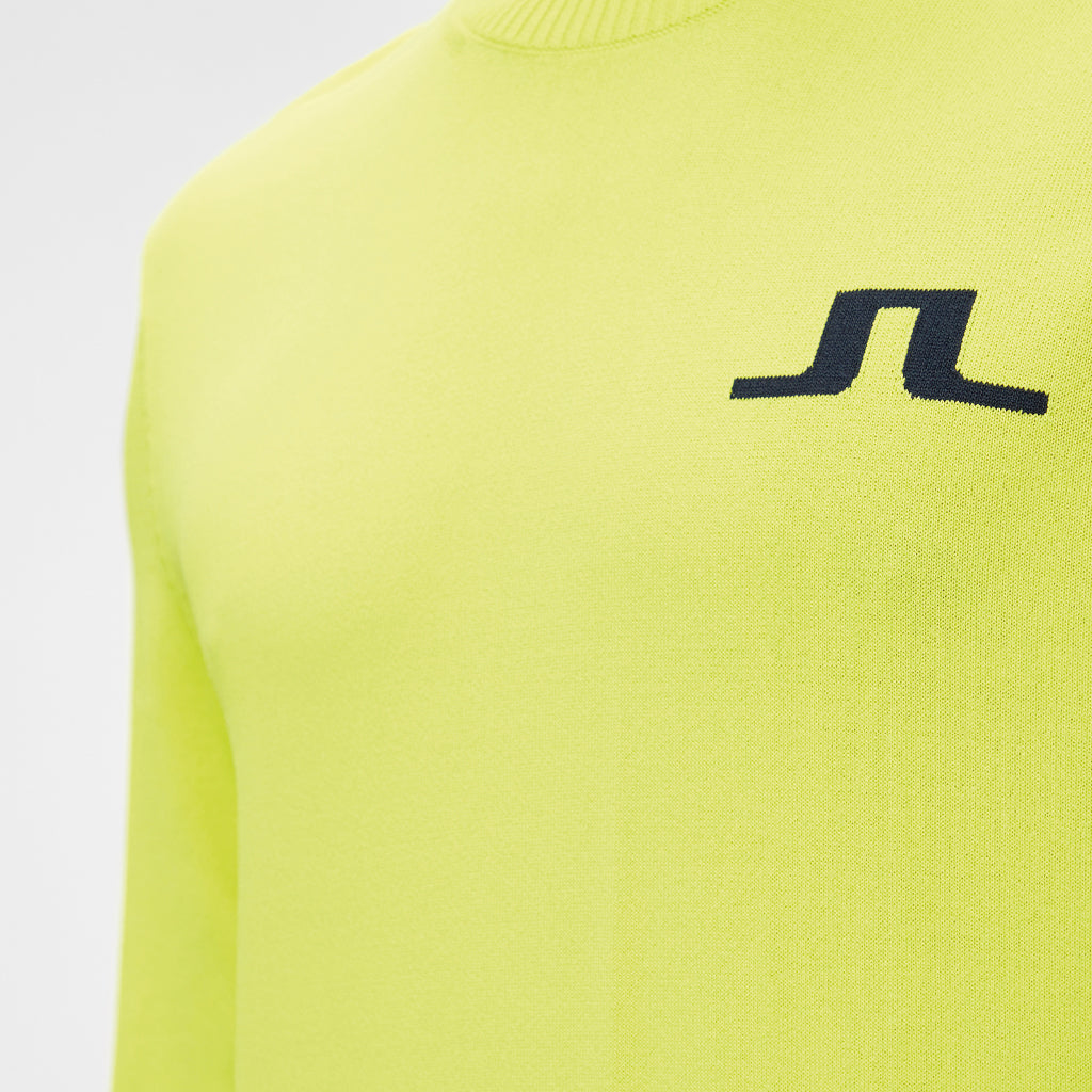 GreenRabbit Golf, J. Lindeberg, Gus Golf Sweater Leaf Yellow, Sweater - GreenRabbit Golf GOLFFASHION & LIFESTYLE