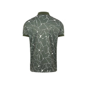 GreenRabbit Golf, J. Lindeberg, Tour Tech Reg Fit Print Polo Slit Thyme Green, Shirt - GreenRabbit Golf GOLFFASHION & LIFESTYLE