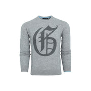 GreenRabbit Golf, Greyson, "G" CREW NECK SWEATER LT GREY HEATHER, Sweater - GreenRabbit Golf GOLFFASHION & LIFESTYLE