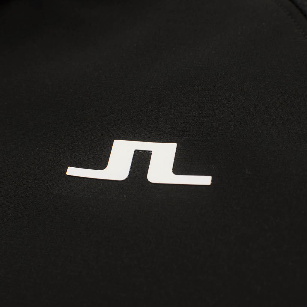 GreenRabbit Golf, J. Lindeberg, Kent Golf Hood Black Melange, Sweater - GreenRabbit Golf GOLFFASHION & LIFESTYLE