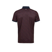 GreenRabbit Golf, J. Lindeberg, Tour Tech Reg Fit Print Polo Ketchup Bridge Monogram, Shirt - GreenRabbit Golf GOLFFASHION & LIFESTYLE