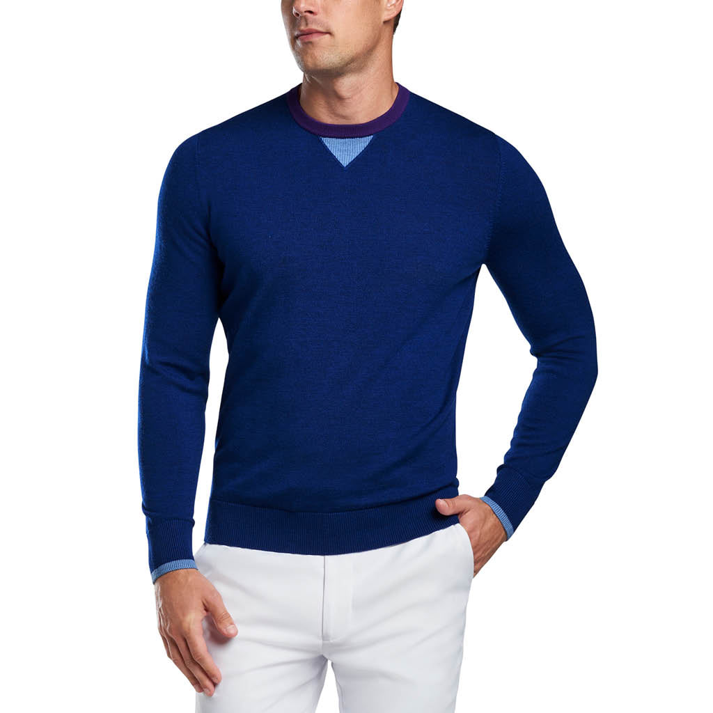 GreenRabbit Golf, G/Fore, LONG SLEEVE CREW NECK SWEATER BLUEPRINT, Sweater - GreenRabbit Golf GOLFFASHION & LIFESTYLE