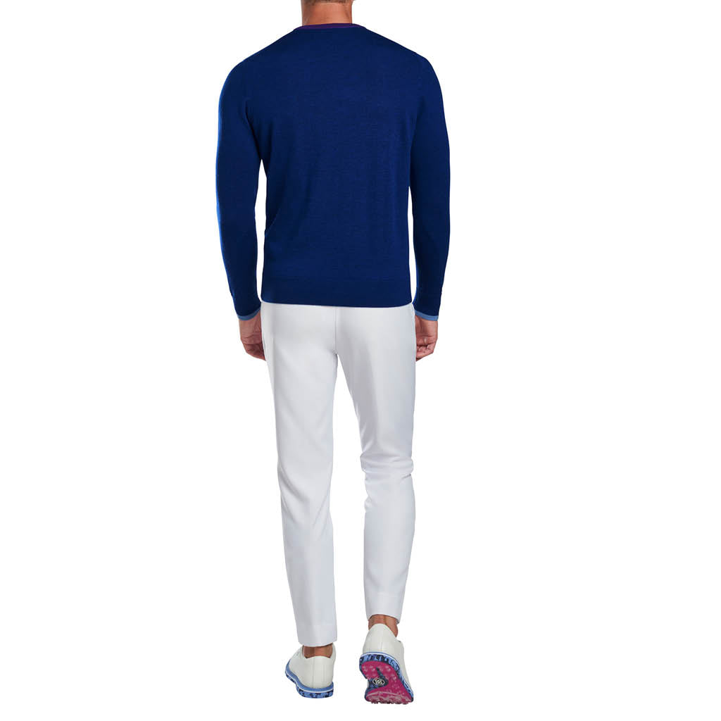 GreenRabbit Golf, G/Fore, LONG SLEEVE CREW NECK SWEATER BLUEPRINT, Sweater - GreenRabbit Golf GOLFFASHION & LIFESTYLE