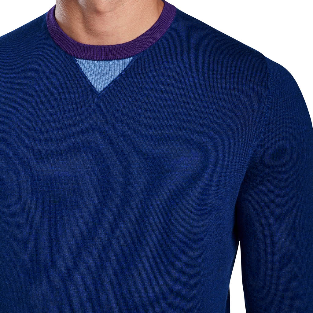 GreenRabbit Golf, G/Fore, LONG SLEEVE CREW NECK SWEATER BLUEPRINT, Sweater - GreenRabbit Golf GOLFFASHION & LIFESTYLE