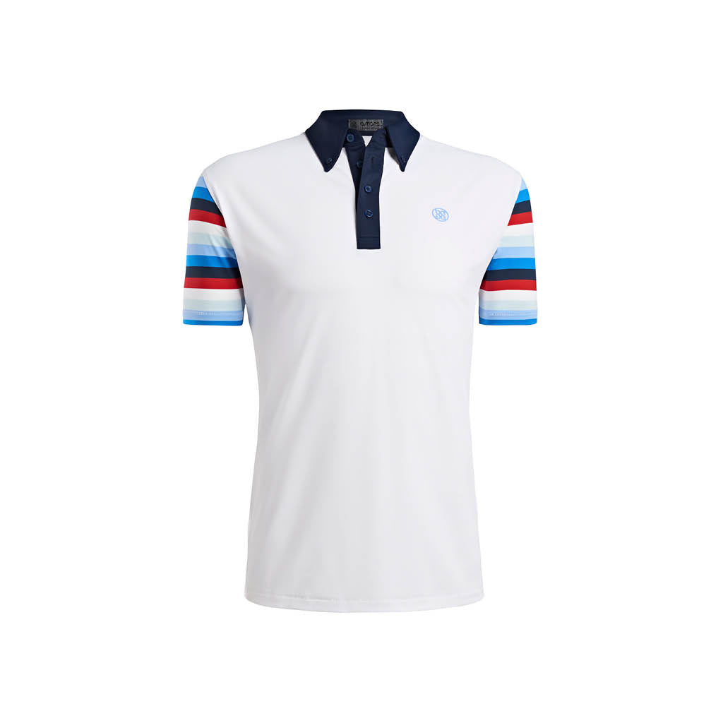 GreenRabbit Golf, G/Fore, OFFSET STRIPE POLO SNOW, Shirt - GreenRabbit Golf GOLFFASHION & LIFESTYLE