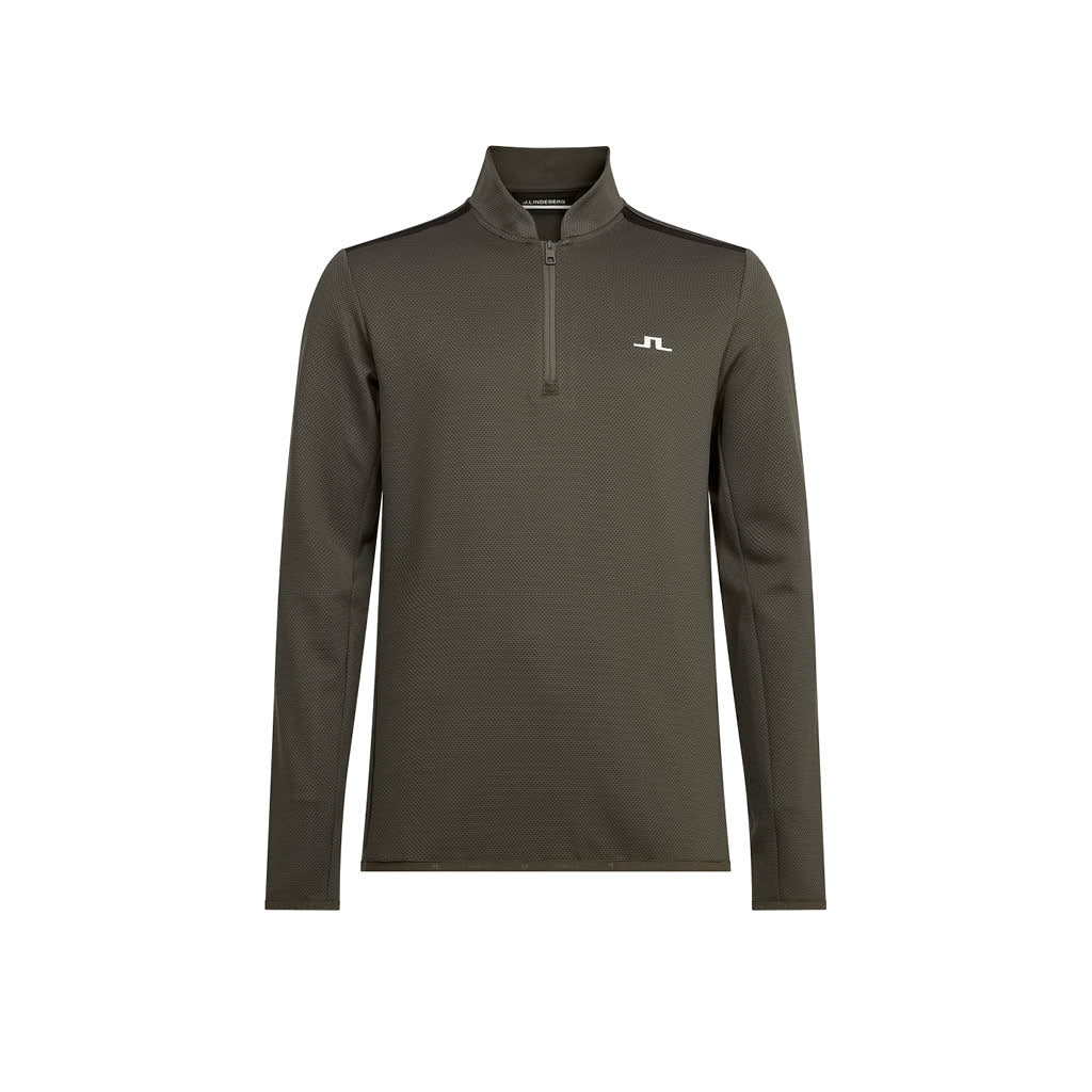 GreenRabbit Golf, J. Lindeberg, Tech Bridge Golf Mid Layer Grape Leaf, Shirt - GreenRabbit Golf GOLFFASHION & LIFESTYLE
