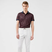 GreenRabbit Golf, J. Lindeberg, Tour Tech Reg Fit Print Polo Ketchup Bridge Monogram, Shirt - GreenRabbit Golf GOLFFASHION & LIFESTYLE