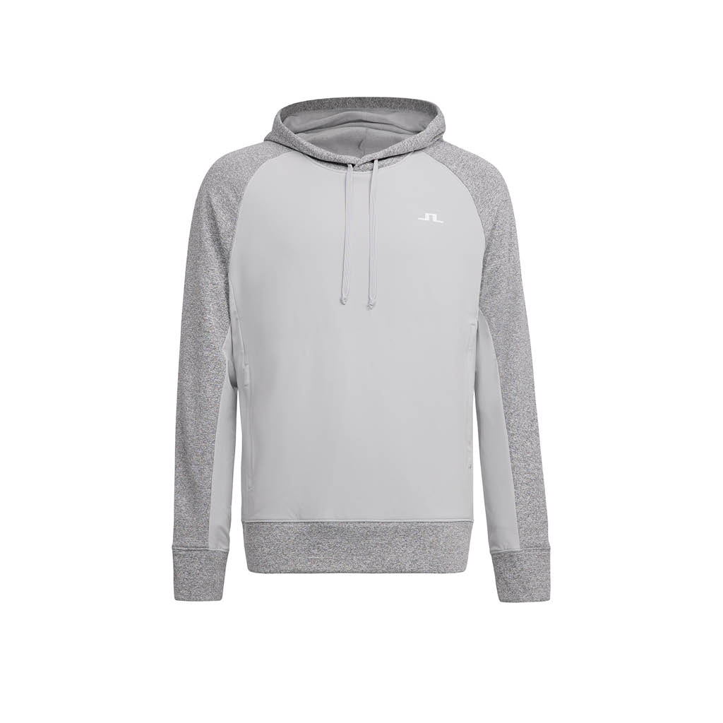 GreenRabbit Golf, J. Lindeberg, Kent Golf Hood Micro Chip Melange, Sweater - GreenRabbit Golf GOLFFASHION & LIFESTYLE