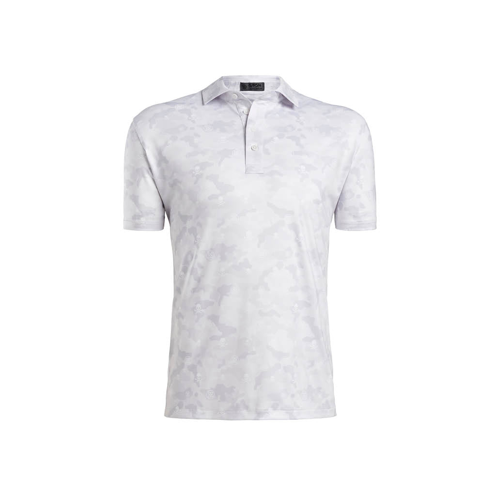 GreenRabbit Golf, G/Fore, ICON CAMO JERSEY POLO SNOW, Shirt - GreenRabbit Golf GOLFFASHION & LIFESTYLE