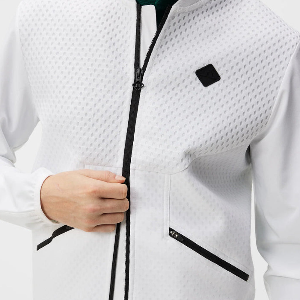 GreenRabbit Golf, J. Lindeberg, J. Lindeberg DIAMOND TECH BOMBER White, Sweater - GreenRabbit Golf GOLFFASHION & LIFESTYLE