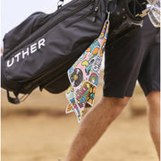 GreenRabbit Golf, UTHER, UTHER Platinum Plaid Tour Golf Towel, Towel - GreenRabbit Golf GOLFFASHION & LIFESTYLE