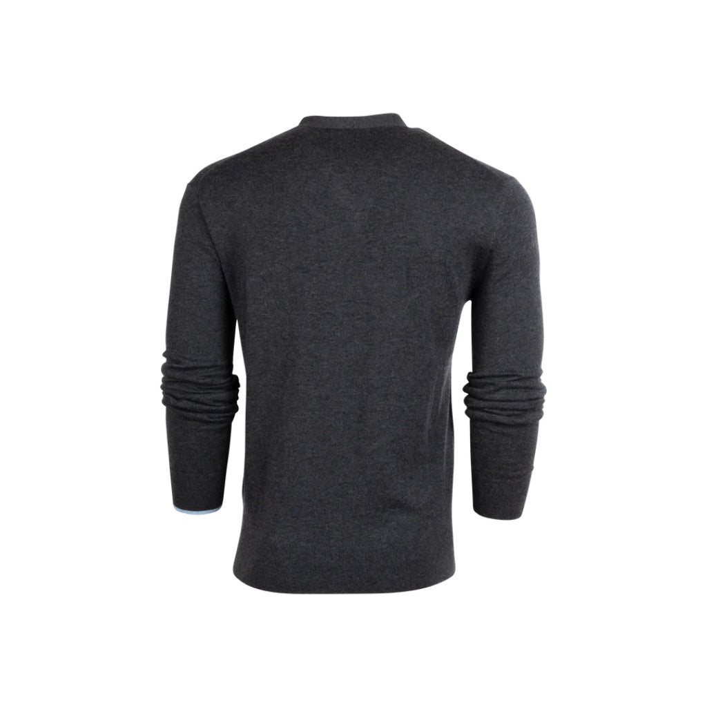 GreenRabbit Golf, Greyson, GREYSON CHEYENNE CARDIGAN DARK GREY HEATHER, Sweater - GreenRabbit Golf GOLFFASHION & LIFESTYLE