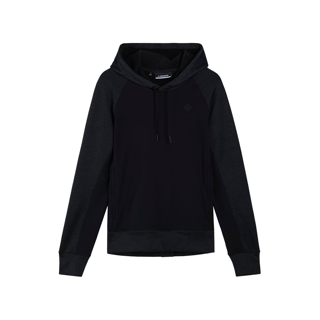 GreenRabbit Golf, J. Lindeberg, J. Lindeberg Kent Hood	Black Melange, Sweater - GreenRabbit Golf GOLFFASHION & LIFESTYLE