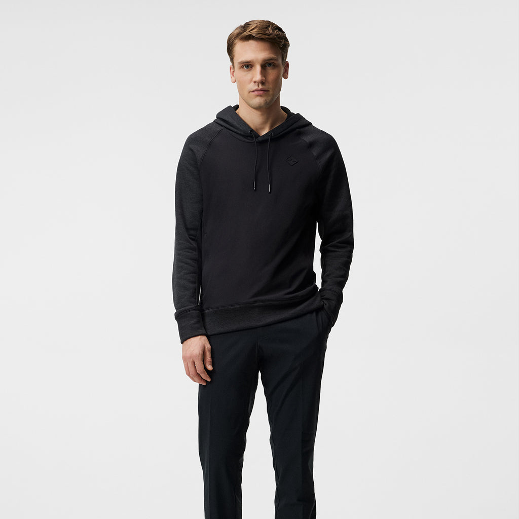 GreenRabbit Golf, J. Lindeberg, J. Lindeberg Kent Hood	Black Melange, Sweater - GreenRabbit Golf GOLFFASHION & LIFESTYLE