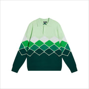 GreenRabbit Golf, J. Lindeberg, J. Lindeberg Ron Knitted Shirt Rain Forest, Sweater - GreenRabbit Golf GOLFFASHION & LIFESTYLE