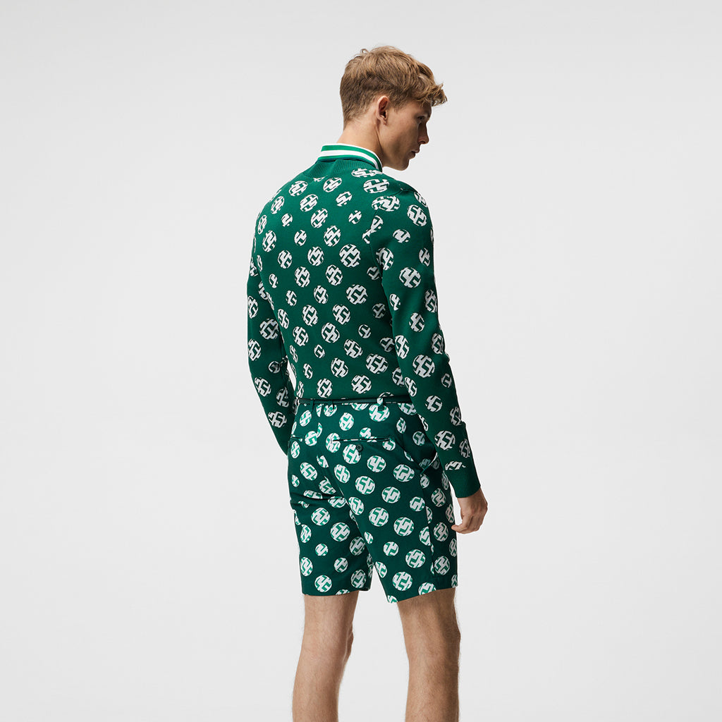 GreenRabbit Golf, J. Lindeberg, J. Lindeberg Gus Jacquard Sweater Rain Forest, Sweater - GreenRabbit Golf GOLFFASHION & LIFESTYLE