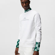 GreenRabbit Golf, J. Lindeberg, J. Lindeberg Alpha Crew Neck White, Sweater - GreenRabbit Golf GOLFFASHION & LIFESTYLE
