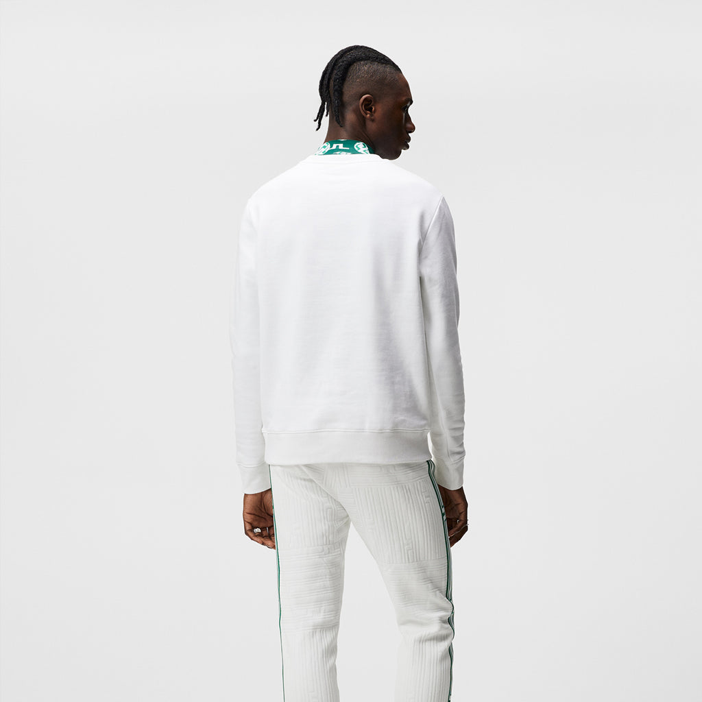 GreenRabbit Golf, J. Lindeberg, J. Lindeberg Alpha Crew Neck White, Sweater - GreenRabbit Golf GOLFFASHION & LIFESTYLE