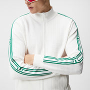 GreenRabbit Golf, J. Lindeberg, J. Lindeberg Robin Knitted Sweater Bridge Stripe Patchwork, Sweater - GreenRabbit Golf GOLFFASHION & LIFESTYLE