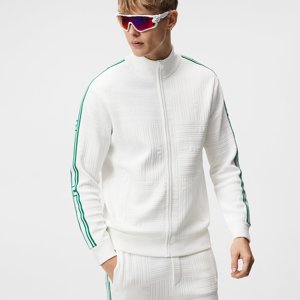 GreenRabbit Golf, J. Lindeberg, J. Lindeberg Robin Knitted Sweater Bridge Stripe Patchwork, Sweater - GreenRabbit Golf GOLFFASHION & LIFESTYLE
