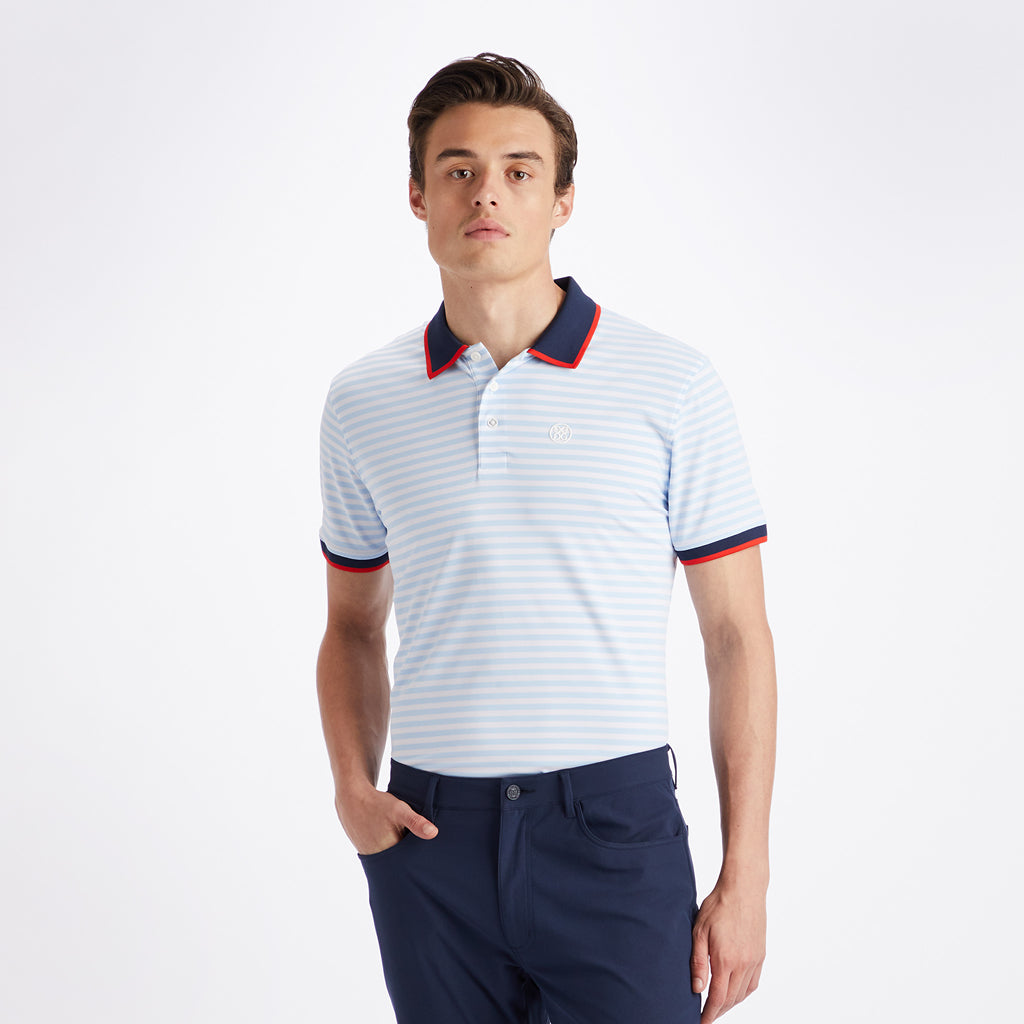 GreenRabbit Golf, G/Fore, G/FORE STAPLE STRIPE TECH JERSEY POLO SNOW, Shirt - GreenRabbit Golf GOLFFASHION & LIFESTYLE