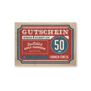 GreenRabbit Golf, GreenRabbit Golf, GreenRabbit Geschenkgutschein im Wert von CHF 50.-, Gift - GreenRabbit Golf GOLFFASHION & LIFESTYLE