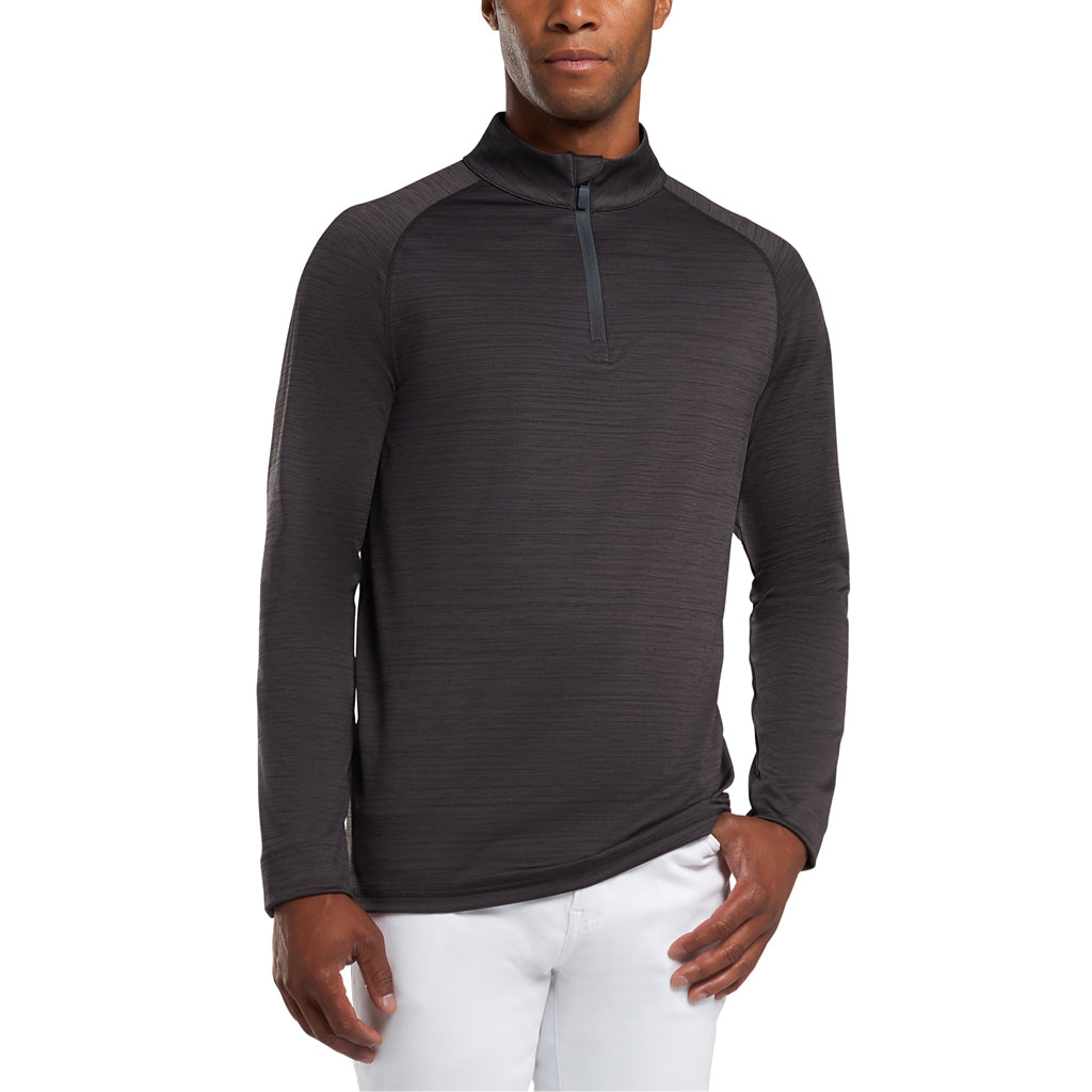 GreenRabbit Golf, G/Fore, Killer Perforated MID Heathered Tech Jersey With Mossed Interior Charcoal Heather Grey, Pullunder - GreenRabbit Golf GOLFFASHION & LIFESTYLE