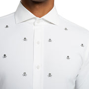 GreenRabbit Golf, G/Fore, Modern Spread Skull & T's Woven Technical Stretch Nylon Snow, Shirt - GreenRabbit Golf GOLFFASHION & LIFESTYLE