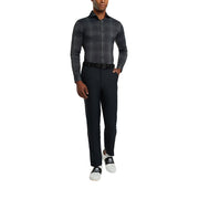 GreenRabbit Golf, G/Fore, Modern Plaid Woven Technical Stretch Nylon Onyx/Charcoal, Shirt - GreenRabbit Golf GOLFFASHION & LIFESTYLE