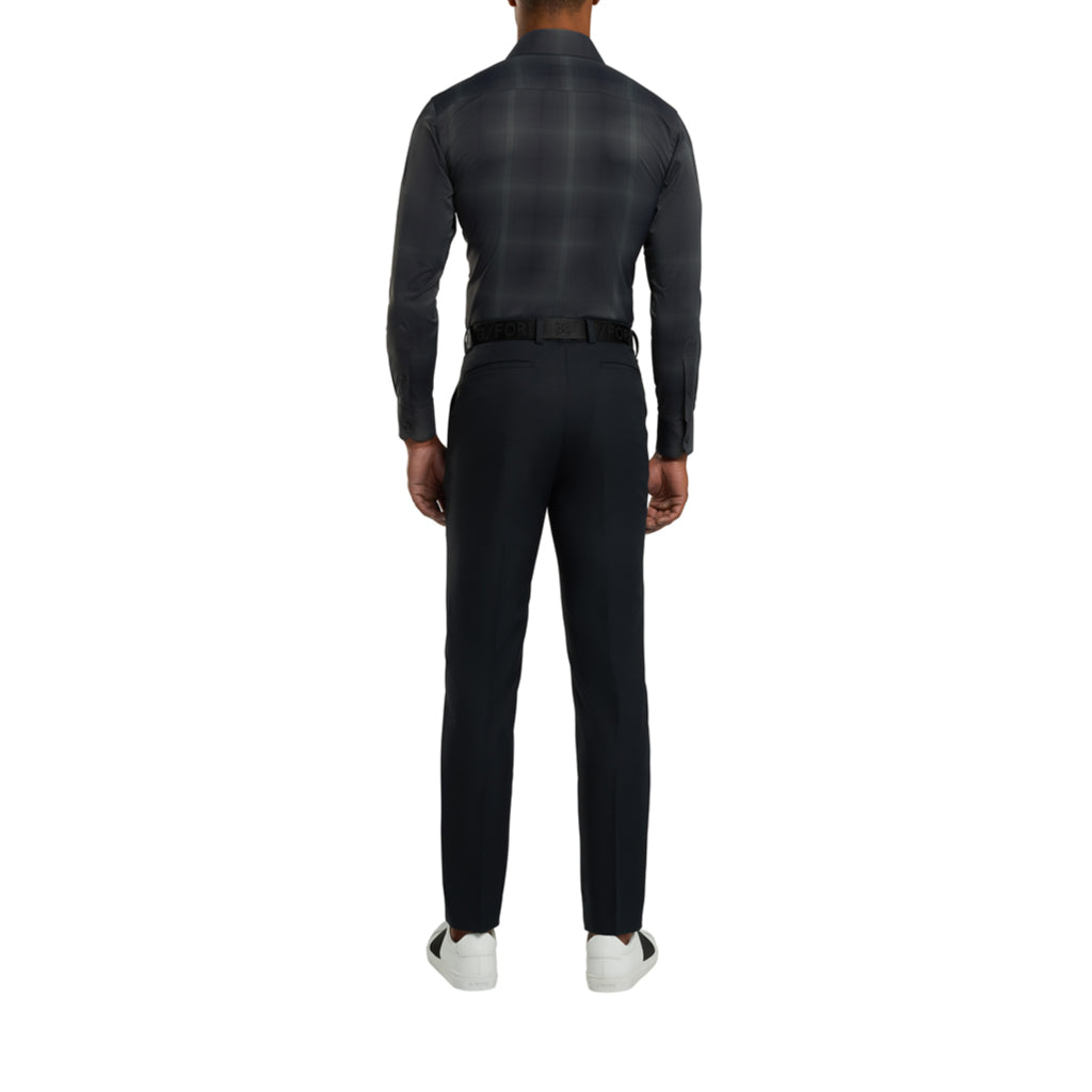GreenRabbit Golf, G/Fore, Modern Plaid Woven Technical Stretch Nylon Onyx/Charcoal, Shirt - GreenRabbit Golf GOLFFASHION & LIFESTYLE