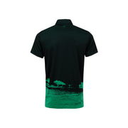 GreenRabbit Golf, J. Lindeberg, M Nash Reg Fit TX Jaquard Black / Stan Green, Shirt - GreenRabbit Golf GOLFFASHION & LIFESTYLE