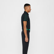 GreenRabbit Golf, J. Lindeberg, M Nash Reg Fit TX Jaquard Black / Stan Green, Shirt - GreenRabbit Golf GOLFFASHION & LIFESTYLE