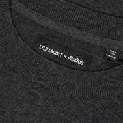GreenRabbit Golf, Malbon by Lyle & Scott, Malbon x L&S Knitted Crewneck Sweater Charcoal, Sweater - GreenRabbit Golf GOLFFASHION & LIFESTYLE
