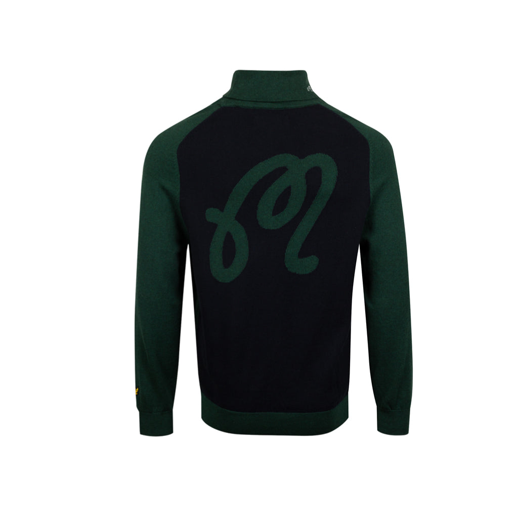 GreenRabbit Golf, Malbon by Lyle & Scott, Malbon x L&S Rollneck Sweater Jade Green, Sweater - GreenRabbit Golf GOLFFASHION & LIFESTYLE