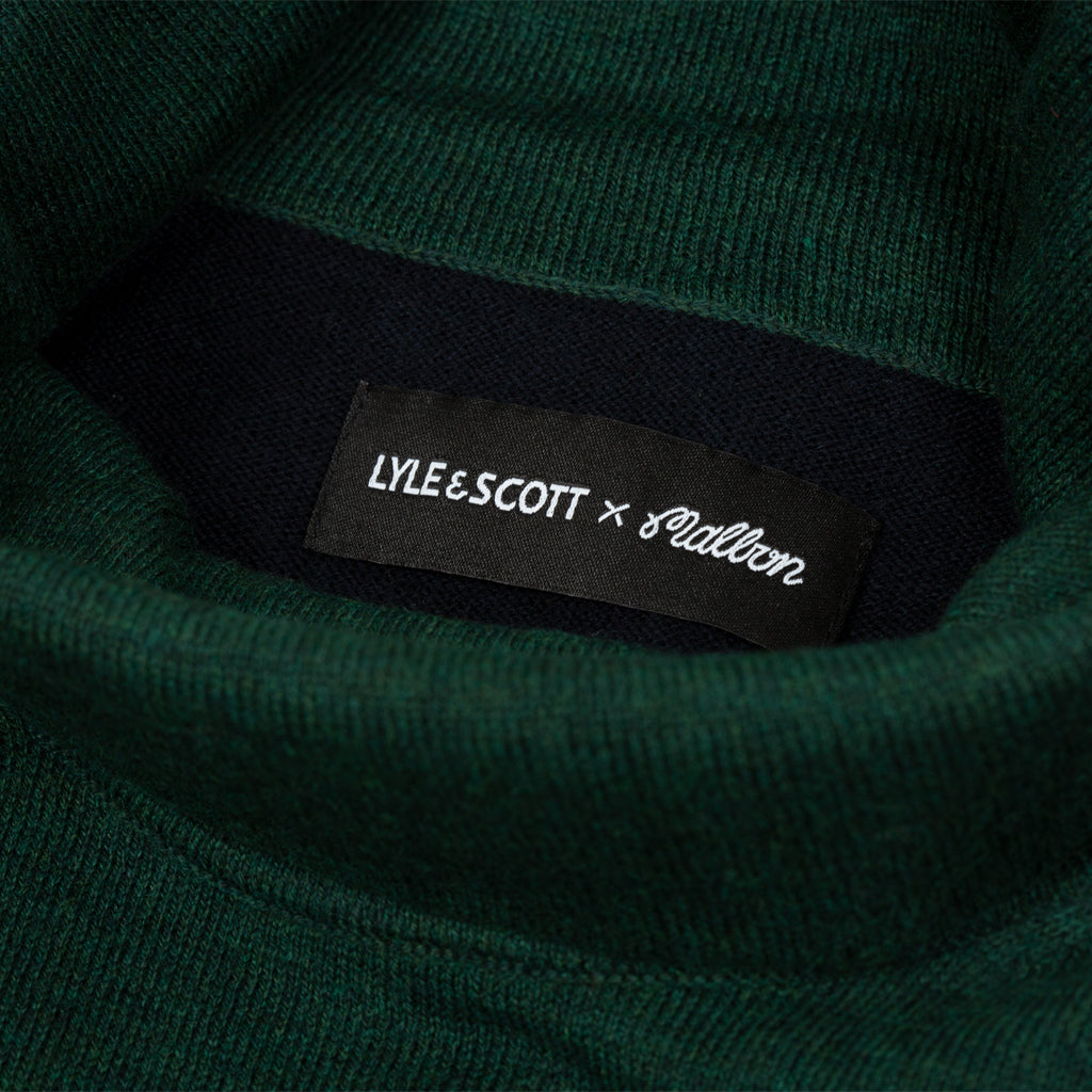 GreenRabbit Golf, Malbon by Lyle & Scott, Malbon x L&S Rollneck Sweater Jade Green, Sweater - GreenRabbit Golf GOLFFASHION & LIFESTYLE