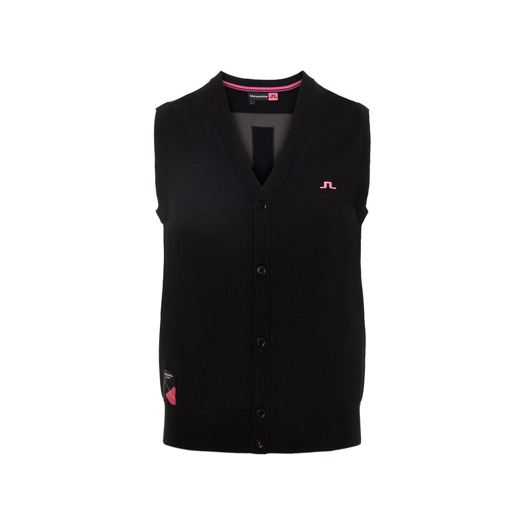 GreenRabbit Golf, J. Lindeberg, M Edmund Archived Pima Cotton Black, Pullunder - GreenRabbit Golf GOLFFASHION & LIFESTYLE