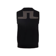 GreenRabbit Golf, J. Lindeberg, M Edmund Archived Pima Cotton Black, Pullunder - GreenRabbit Golf GOLFFASHION & LIFESTYLE
