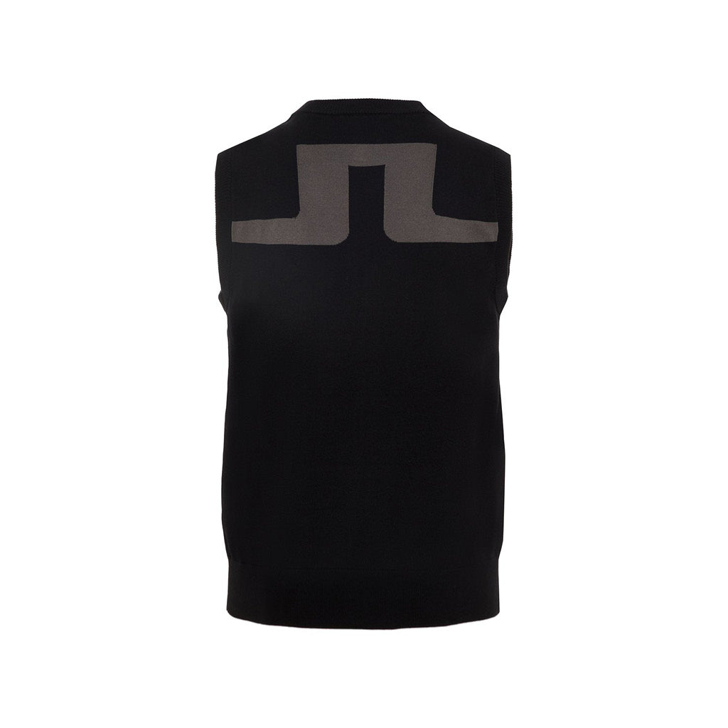 GreenRabbit Golf, J. Lindeberg, M Edmund Archived Pima Cotton Black, Pullunder - GreenRabbit Golf GOLFFASHION & LIFESTYLE
