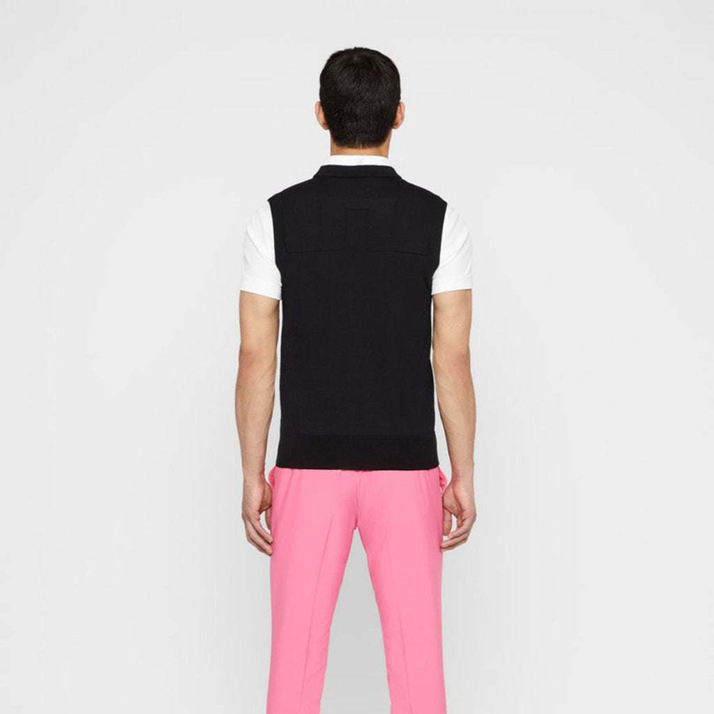 GreenRabbit Golf, J. Lindeberg, M Edmund Archived Pima Cotton Black, Pullunder - GreenRabbit Golf GOLFFASHION & LIFESTYLE