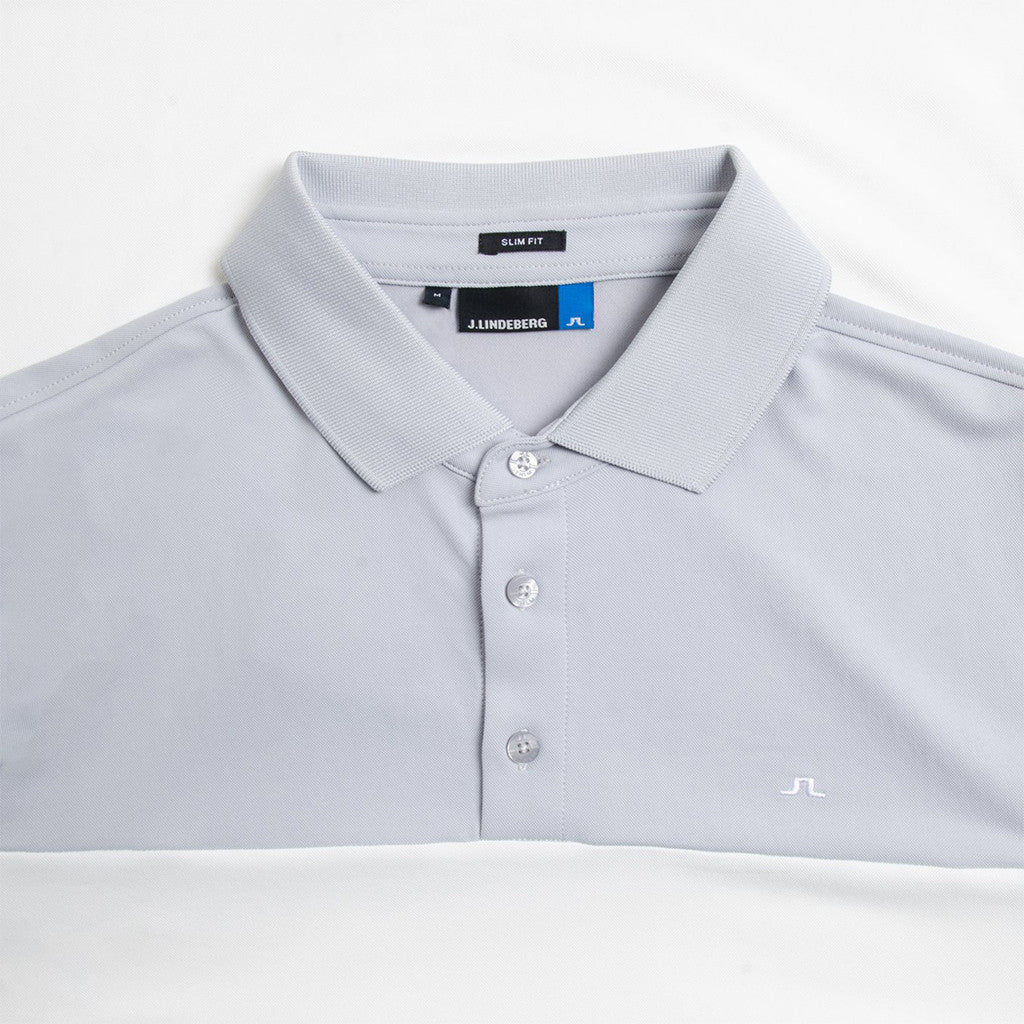 GreenRabbit Golf, J. Lindeberg, Johan Slim TX Tourque Stone Grey, Shirt - GreenRabbit Golf GOLFFASHION & LIFESTYLE