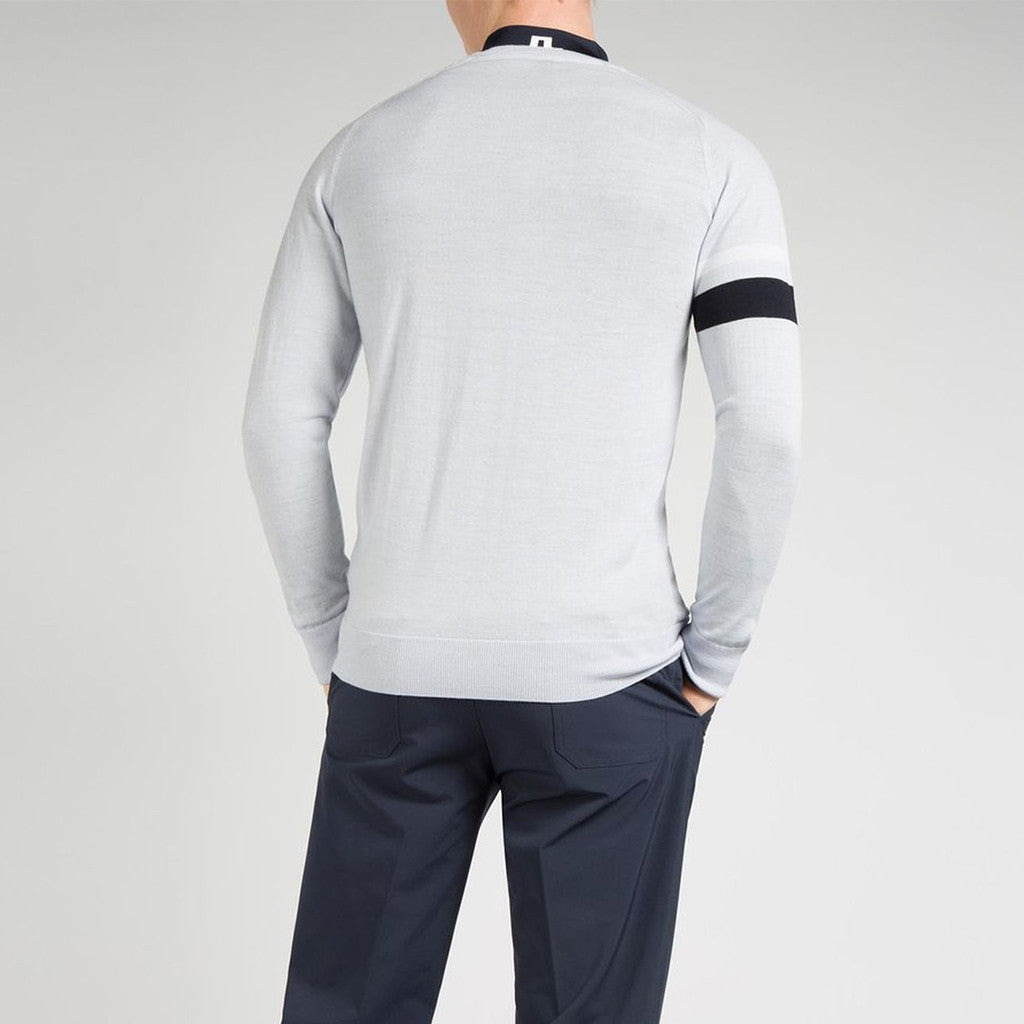 GreenRabbit Golf, J. Lindeberg, Kristoffer Sweater Merino Stone Grey, Sweater - GreenRabbit Golf GOLFFASHION & LIFESTYLE