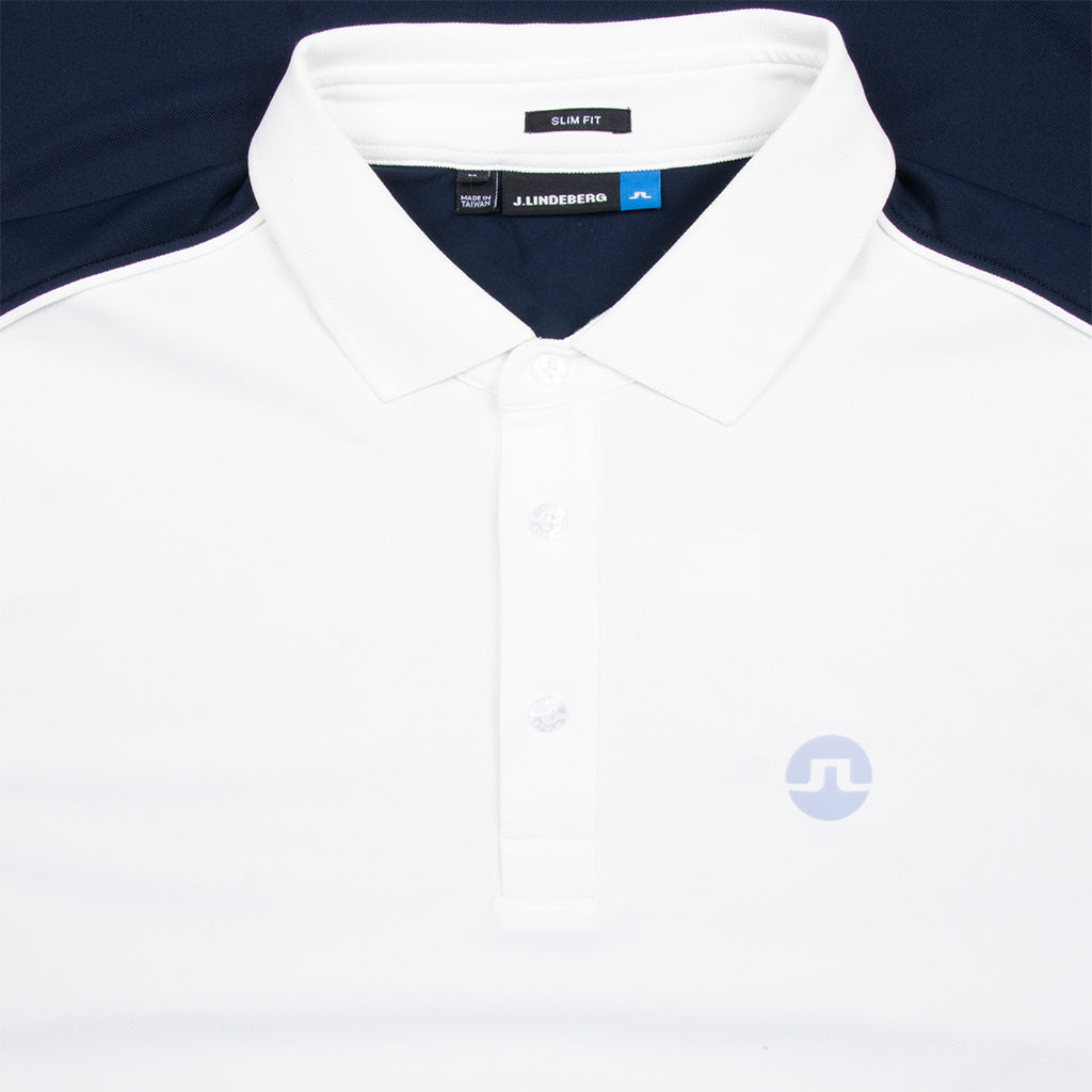 GreenRabbit Golf, J. Lindeberg, Tane Slim TX Troque White, Shirt - GreenRabbit Golf GOLFFASHION & LIFESTYLE