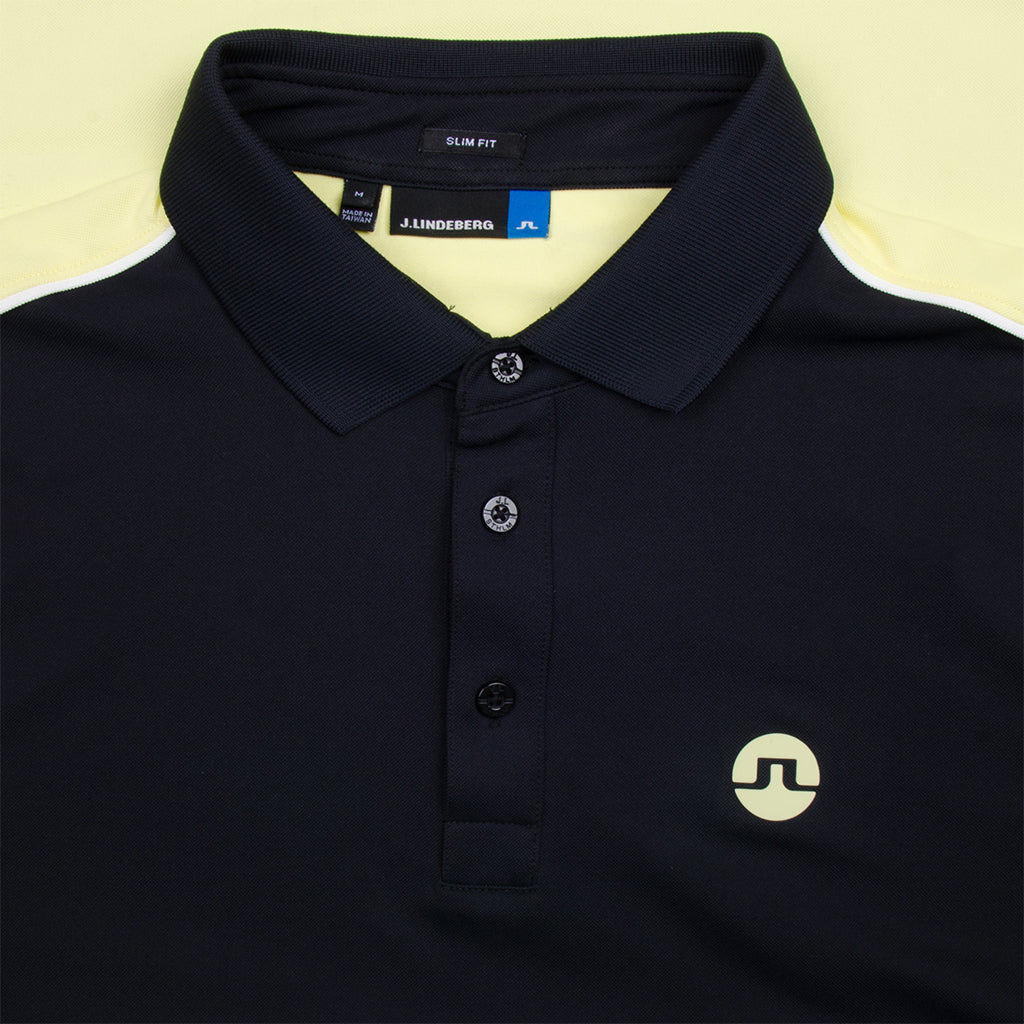 GreenRabbit Golf, J. Lindeberg, Tane Slim TX Troque Black, Shirt - GreenRabbit Golf GOLFFASHION & LIFESTYLE