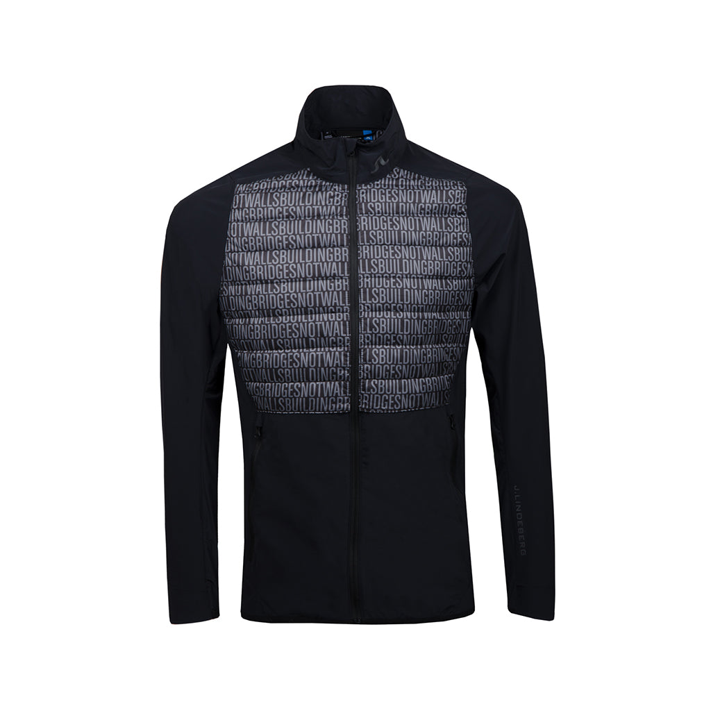 GreenRabbit Golf, J. Lindeberg, Hybrid Jacket Lux Softshell Building Bridges Print, Jacket - GreenRabbit Golf GOLFFASHION & LIFESTYLE