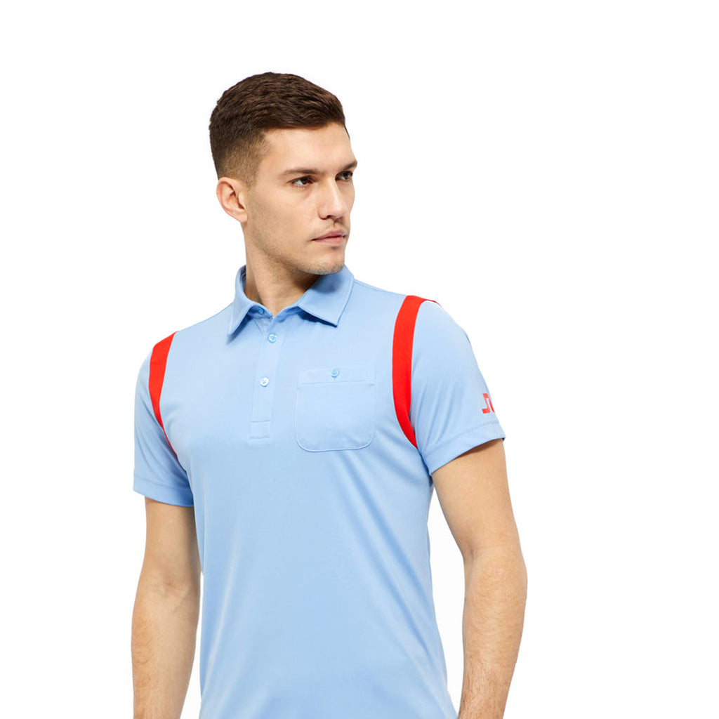 GreenRabbit Golf, J. Lindeberg, Dolph Slim TX Jersey JL Gentle Blue, Shirt - GreenRabbit Golf GOLFFASHION & LIFESTYLE